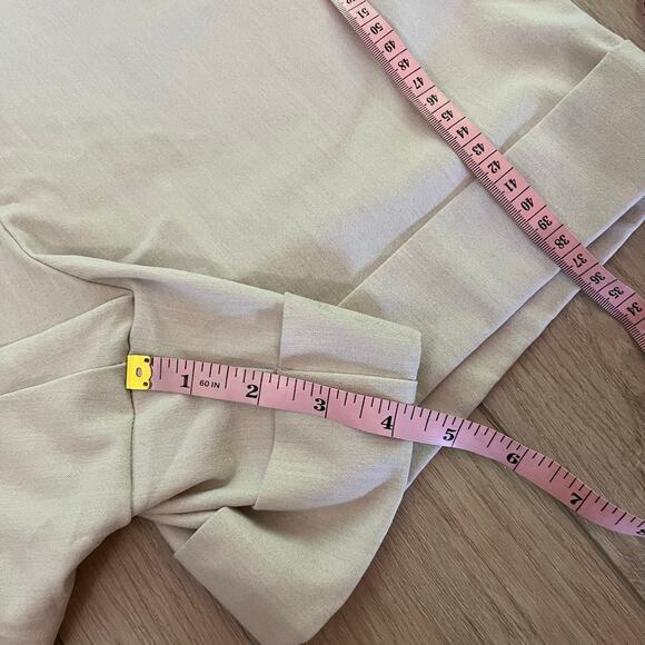 Rachel Zoe Women’s Tan High Waisted Chino Short Size 12 - Picture 7 of 8